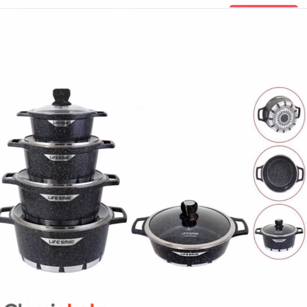 سرویس 10 پارچه قابلمه لایف اسمایل مدلFLCM 10