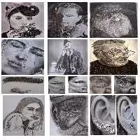  سفارش طراحی چهره سیاه قلم و فروش با قیمت مناسب بروی مقوای مخصوص