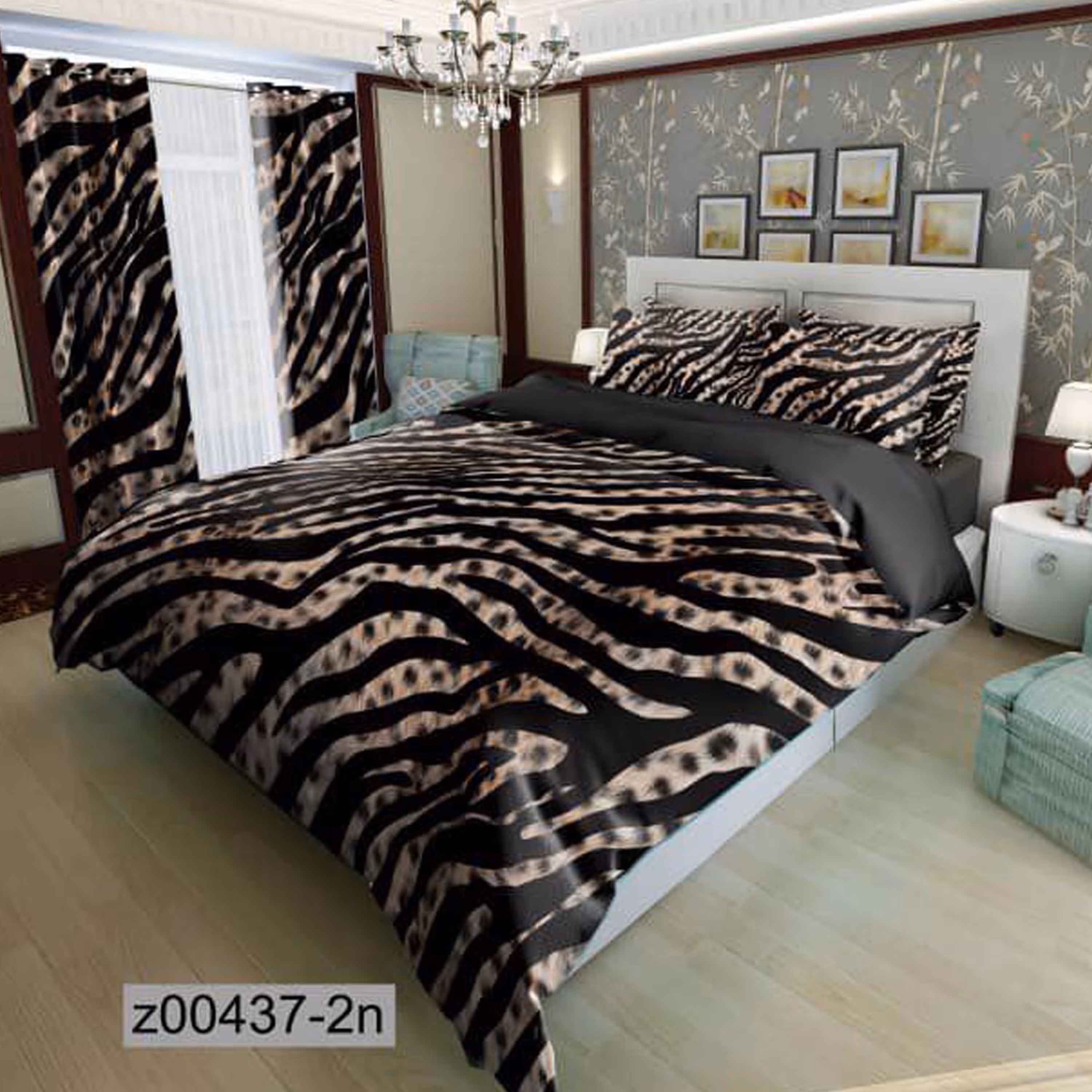 سرویس روتختی 1 نفره تنسل چاپی برندترک لند (Turk Land)  کد z 437