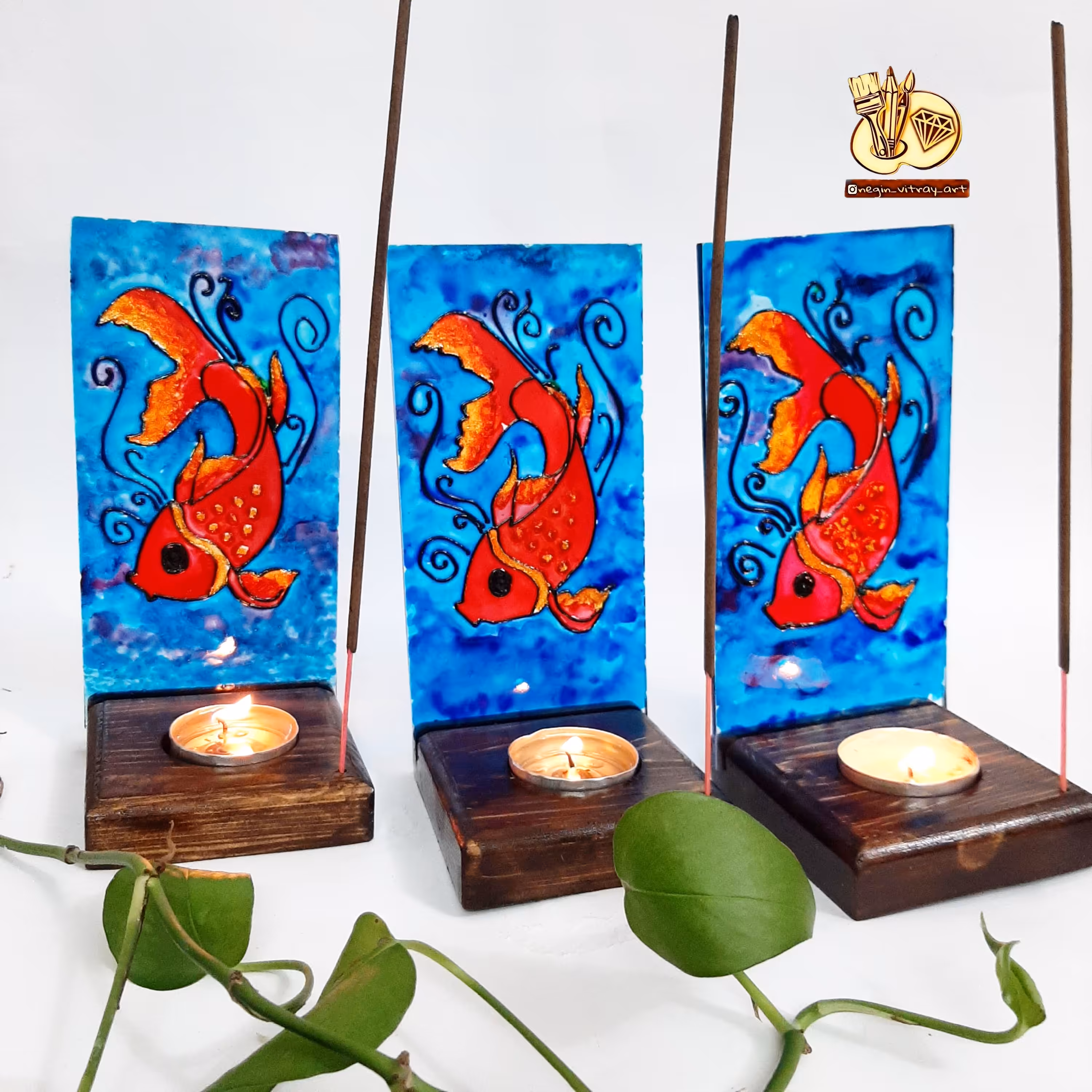 جاشمعی جاعودی با طرح ماهی گلی 