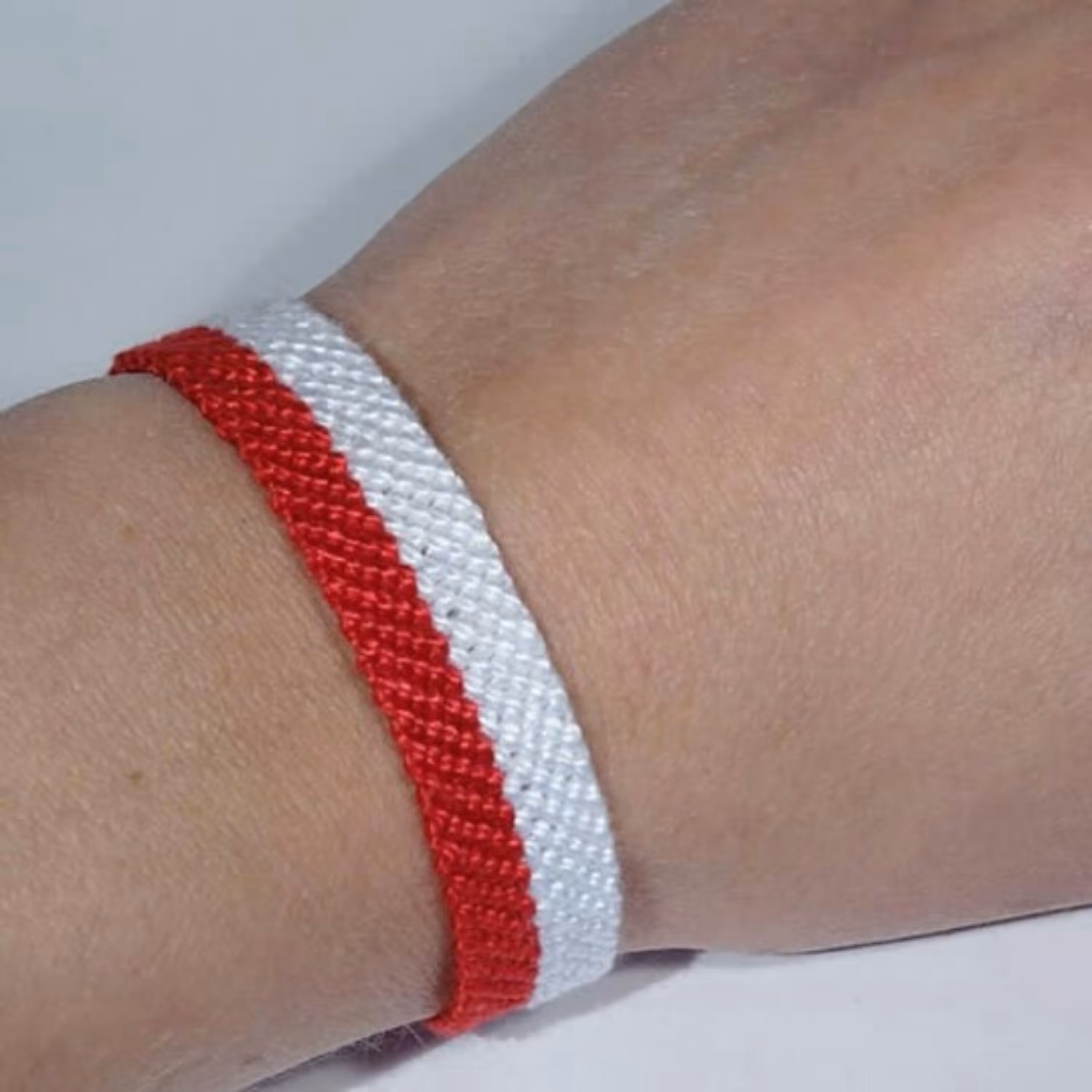 دستبند دوستی طرح دو رنگ ساده کد 80