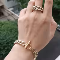 ست انگشتر و دستبند کارتیر رنگ ثابت