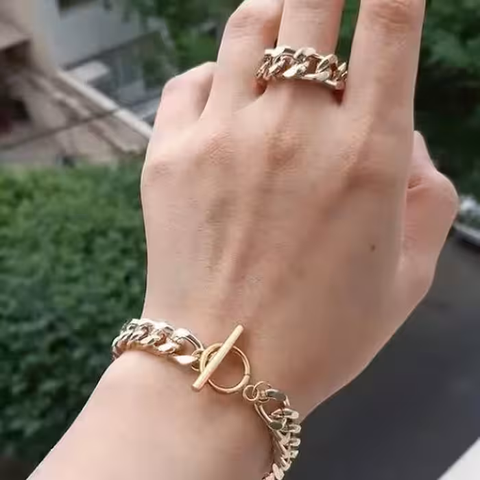 ست انگشتر و دستبند کارتیر رنگ ثابت