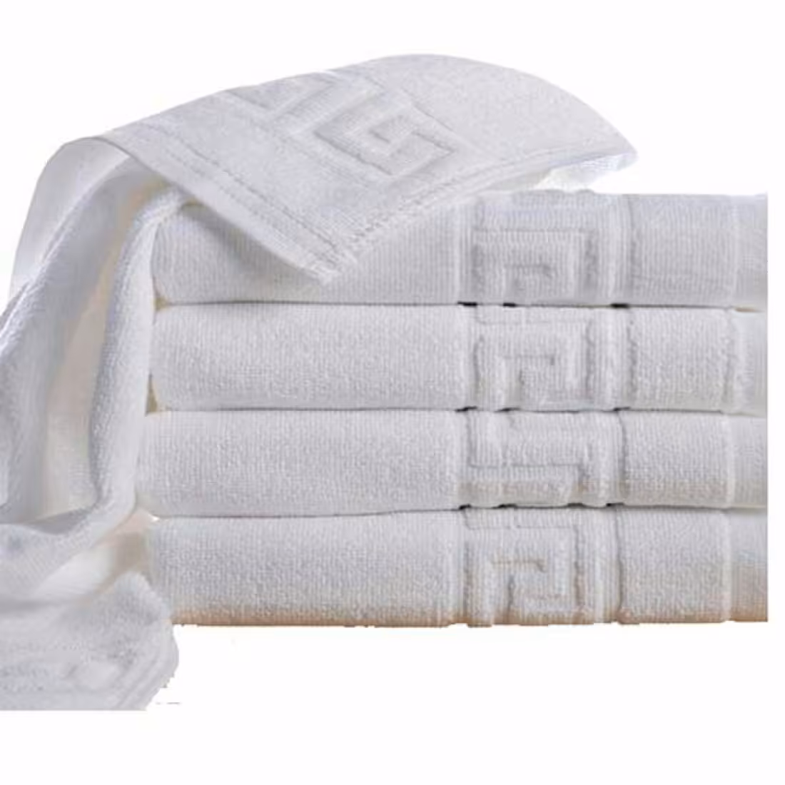 حوله هتلی دورو نخ سفید مدل ورساچ