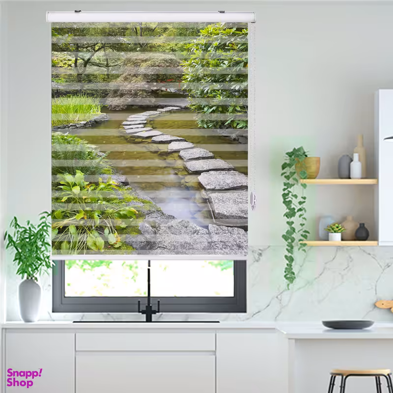 پرده زبرا زیو مدل L5013 سایز 150x200 سانتی متر