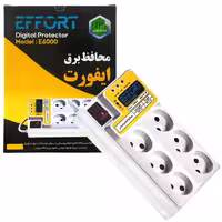 محافظ برق ایفورت EFFORT مدل E6000 طول کابل 1.5 متر