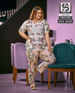 ست بلوز شلوار زنانه سایز بزرگ تا سایز 52