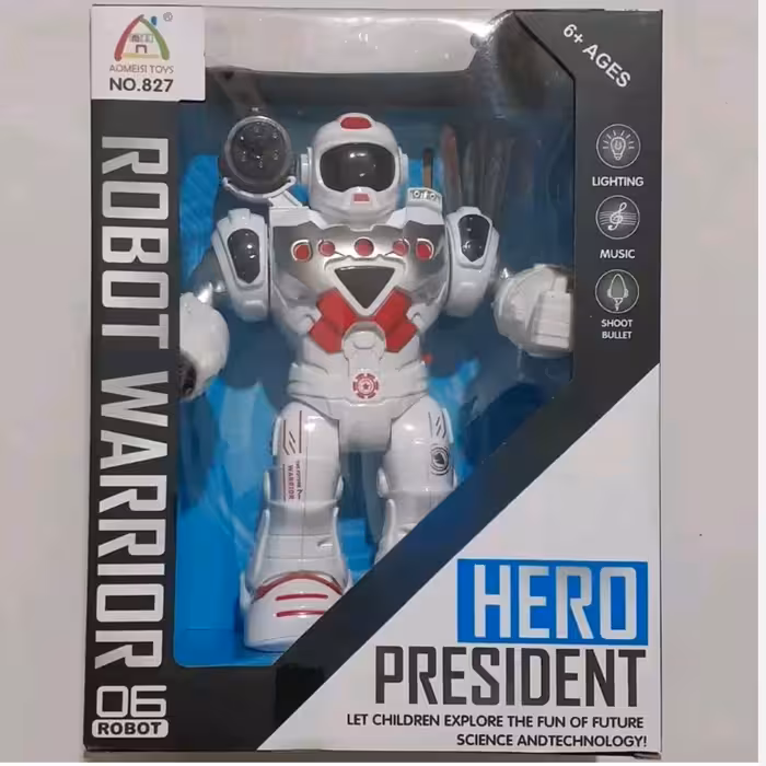 ربات تیر پرتابگر موزیکال باطری خور 