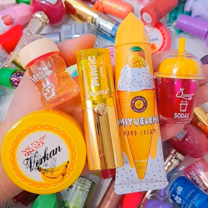 پک زرد آرایشی مناسب هدیه قیمت مناسب