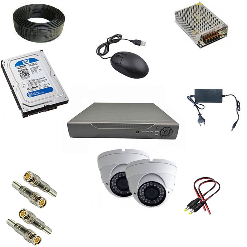 پک اقتصادی دوربین مداربسته دو دوربینه