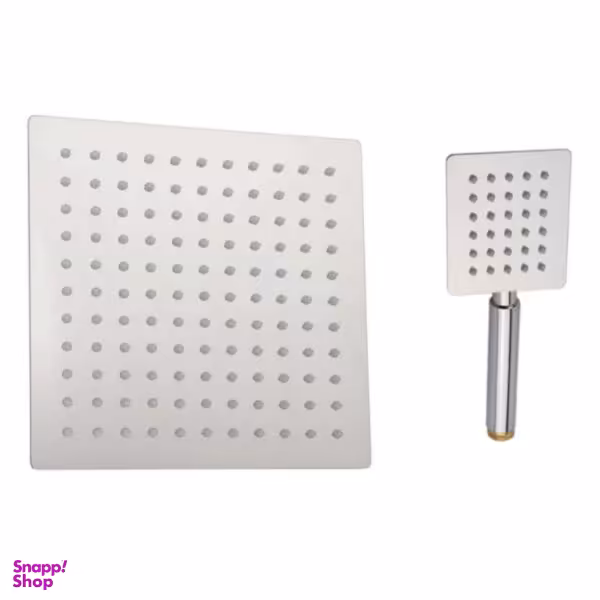 سر دوش حمام مدل مربع استیل بسته دو عددی