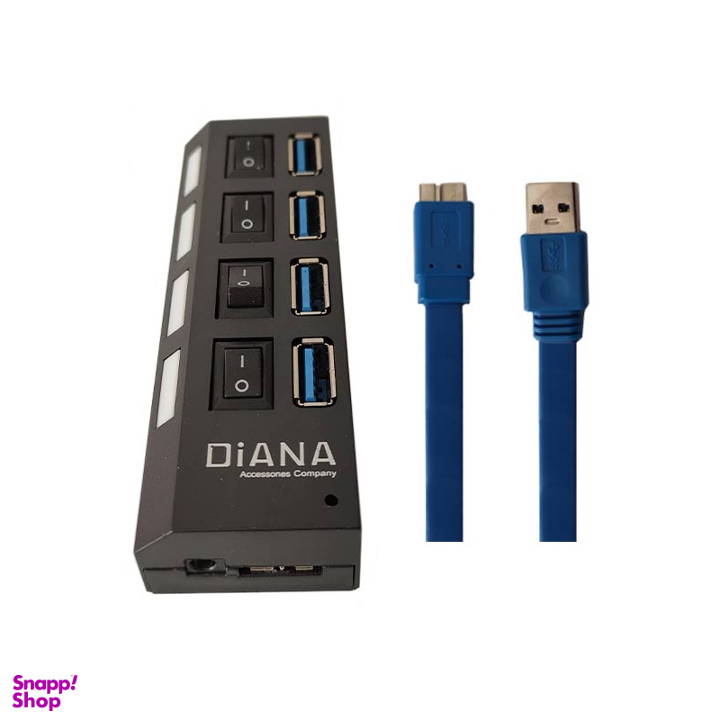 هاب 4 پورت USB30 مدل 017