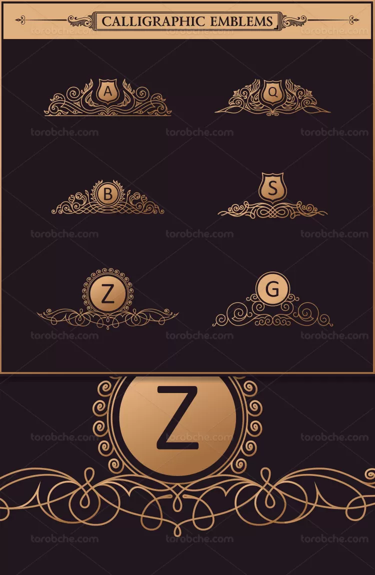 وکتور لوگو حروف لاتین | گرافیک با طعم تربچه