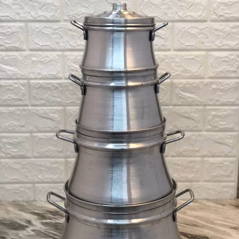 دیگچه 8 پارچه 
جنس روی ضخیم 
سایز 14-16-20-24
ساخت ایران