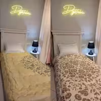 لحاف یک نفره طرح گل پراکنده اسلیمی