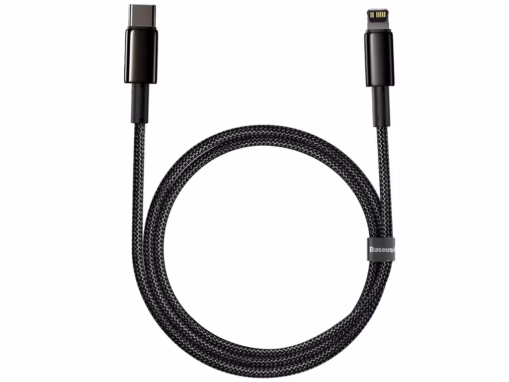 کابل شارژ سریع تایپ سی به لایتنینگ 2 متری 20 وات بیسوس Baseus CATLWJ-A01 Type-C to Lightning PD 20W