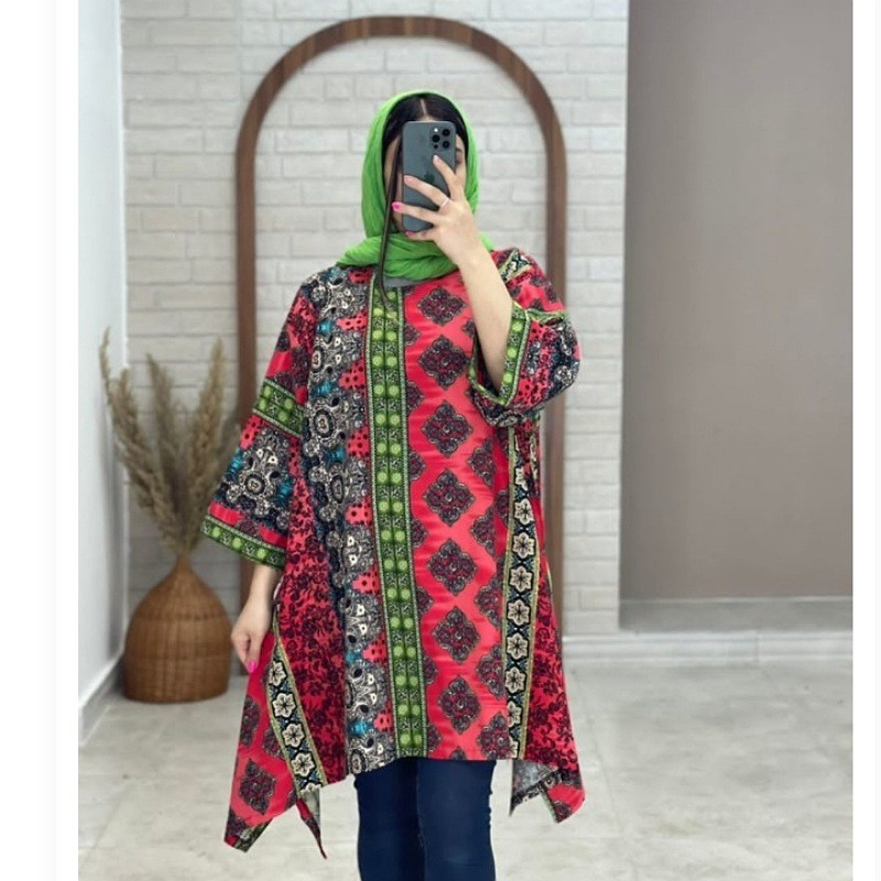 مانتو جلو بسته هنری