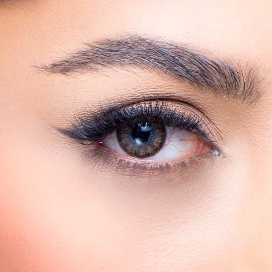 لنز چشم رویال ویژن رنگ فندقی دور دار