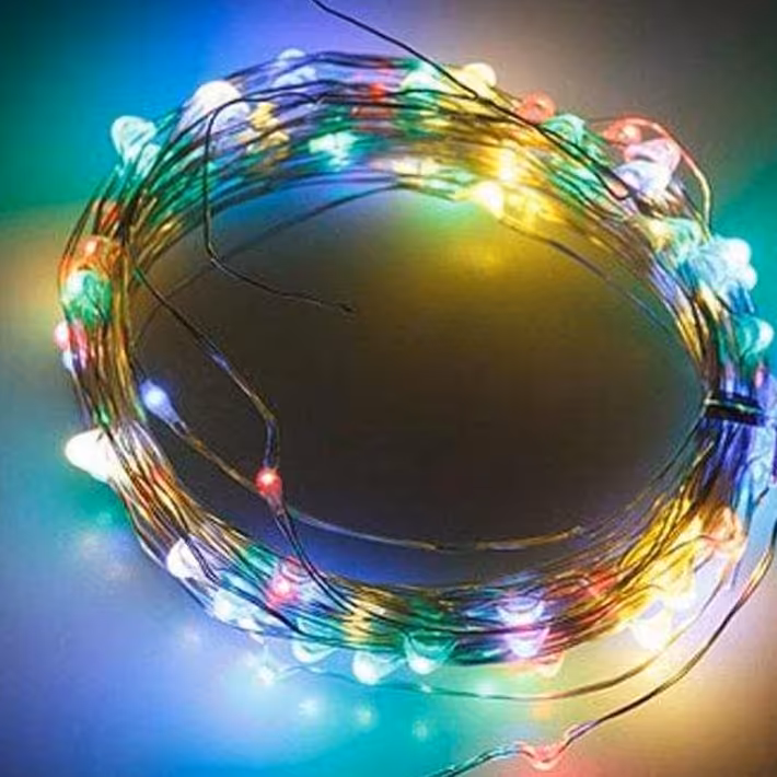 ریسه مفتولی مولتی کالر 10 متری باطری خور