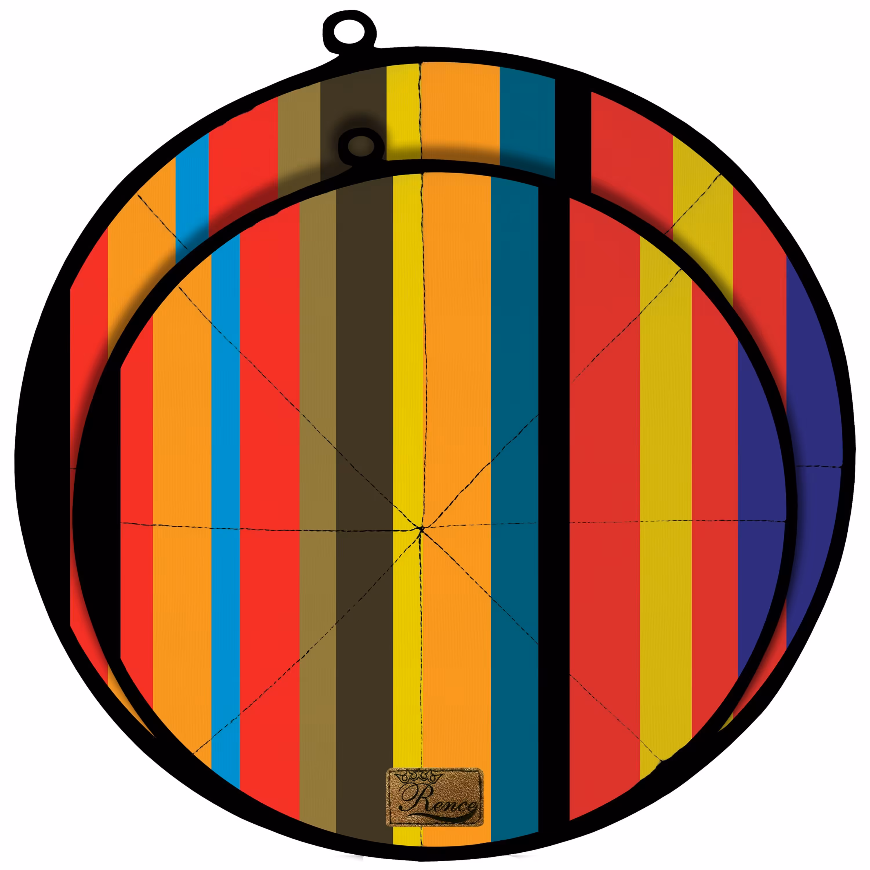 دمکنی ست دو تکه پارچه ای مخمل دو رو چاپ طرح راه راه سایز 25 و 30 مدل B1-87 شرکت رنس