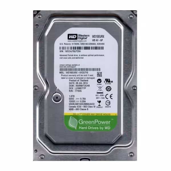 هارددیسک اینترنال وسترن دیجیتال سبز مدل WD320 ظرفیت320گیگابایت