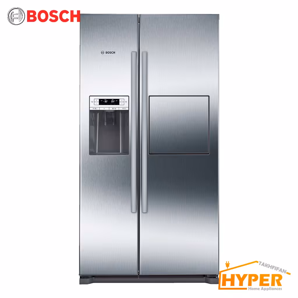 یخچال فریزر ساید بای ساید بوش KAG90AI204 نقره ای