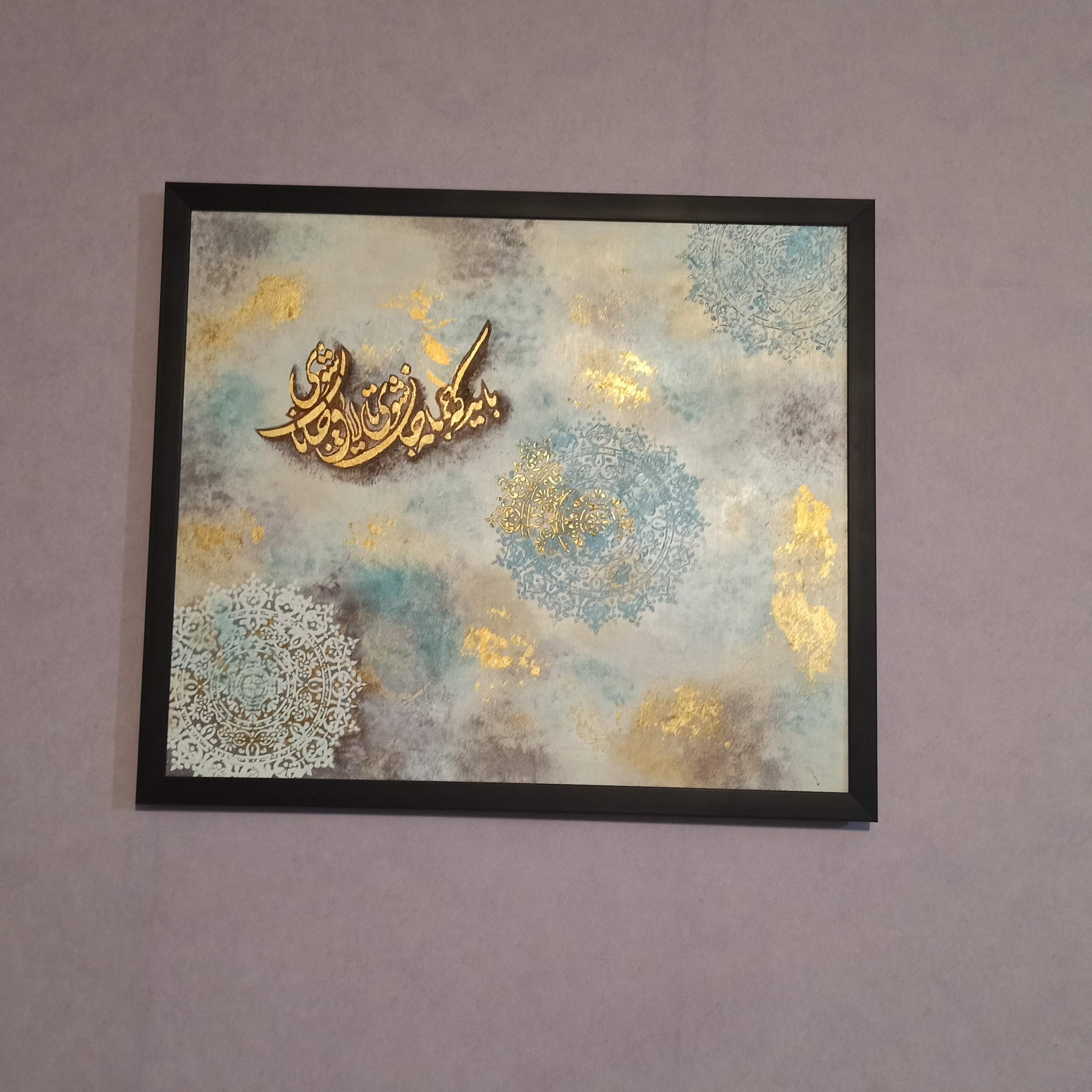 تابلو ورق طلا 