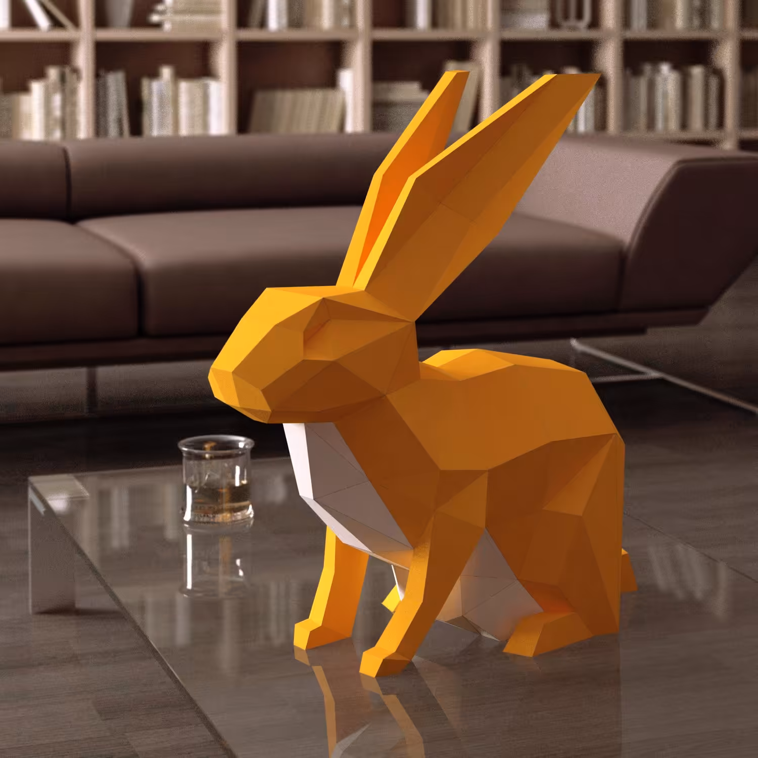 مجسمه مقوایی خرگوش (حتما قبل از سفارش پیغام بدید)