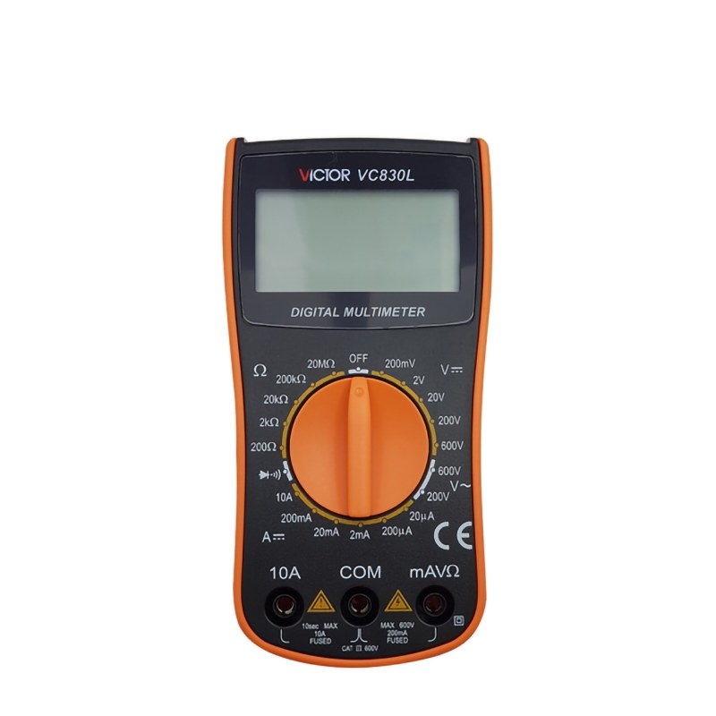 مولتی متر ویکتور دیجیتالی VICTOR VC830L (ارتقا یافته) اهم متر