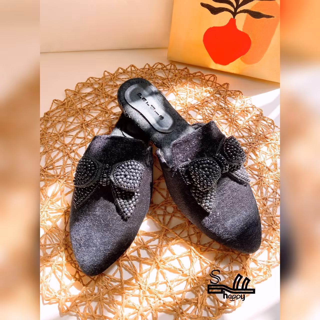 صندل مجلسی جلوبسته شیک در سایز بندی 37 تا 40 در رنگ مشکی  با قیمت عالی