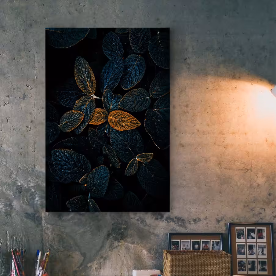 قاب شاسی طرح برگ پاییزی سایز 30 در 40 کد c1-13