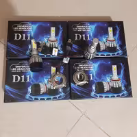 هدلایت H4 دو کنتاک دو رنگ بسته دو عددی( نور پایین زرد نور بالا سفید)