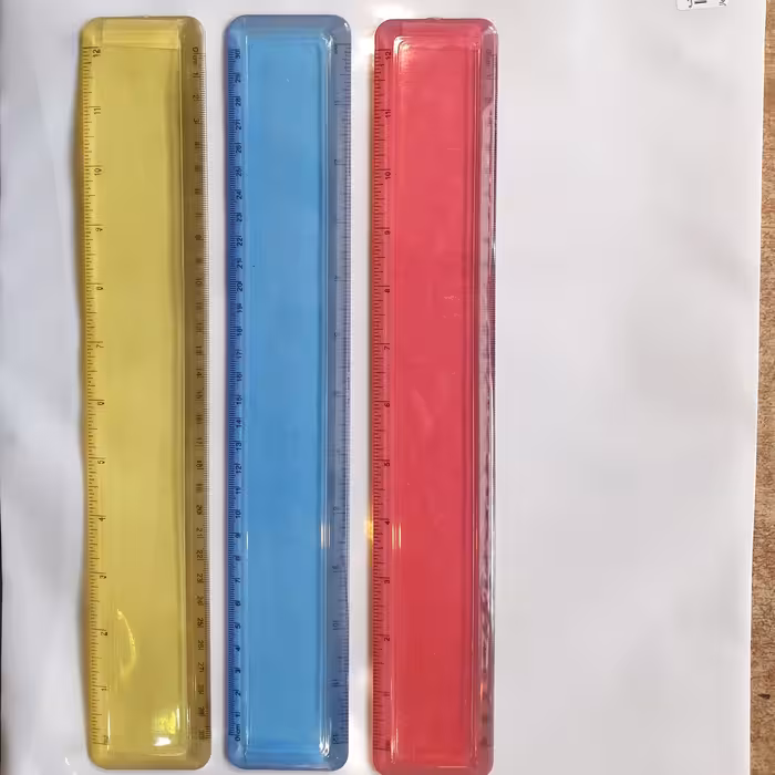 خط کش پلاستیکی ضخیم 30 سانتی