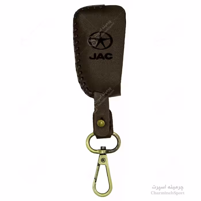 جاسوییچی چرم طبیعی گاوی قهوه ای مناسب جک تاشو 1