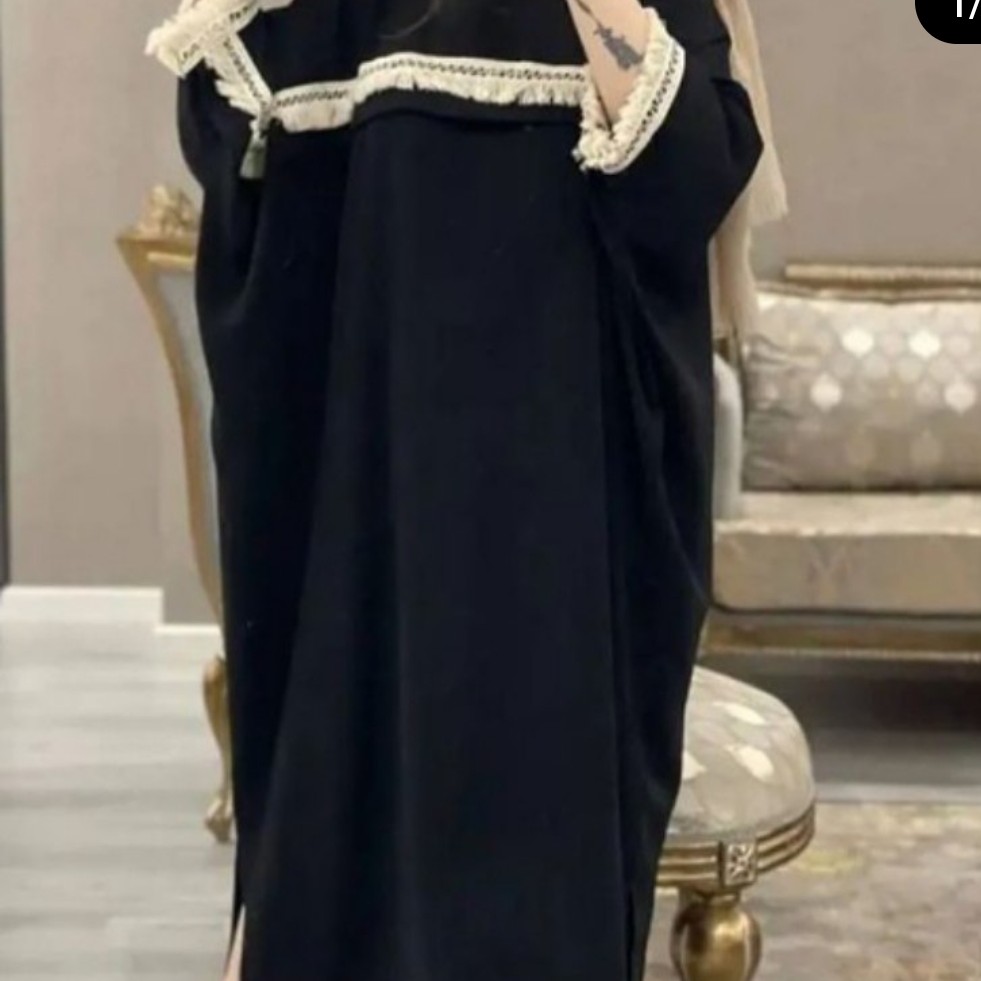 مانتو عبایی مشکی