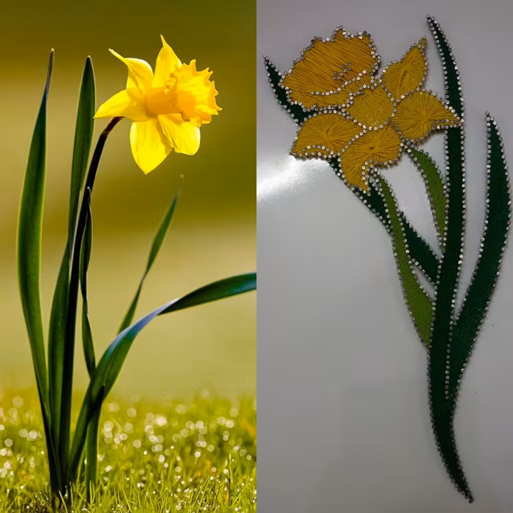 تابلو گل نرگس