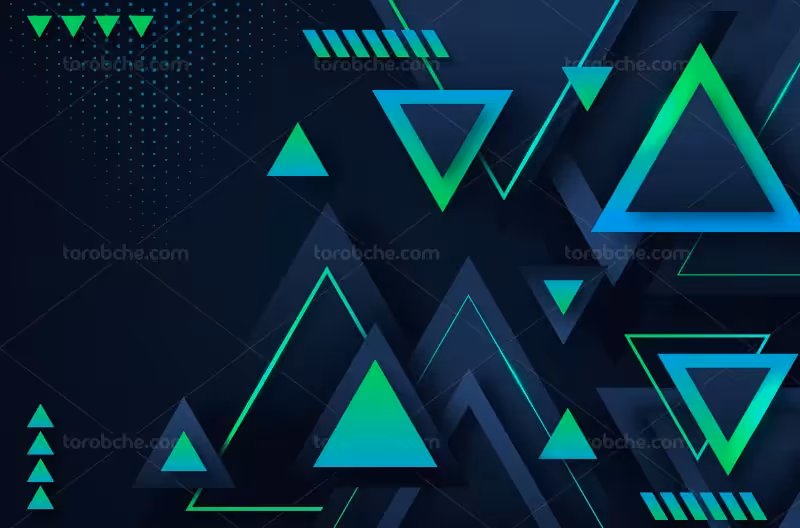 وکتور بک گراند انتزاعی مثلث | گرافیک با طعم تربچه