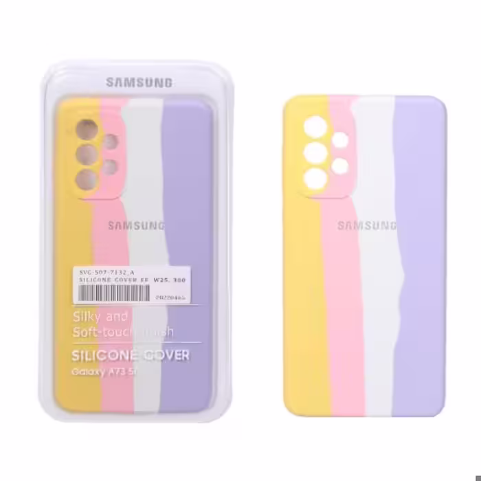 قاب گوشی سیلیکونی آبرنگی اورجینال محافظ لنزدار برای Samsung A73-5G کد 987