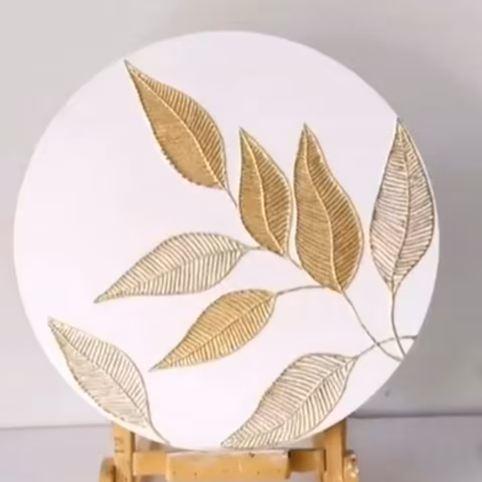 تابلو تکسچر برجسته طرح گلها با متریال رنگ اکرولیک و متالیک و ورق طلا  اجرا شده جنس بیس کار چوب هست که استحکام بیشترداره