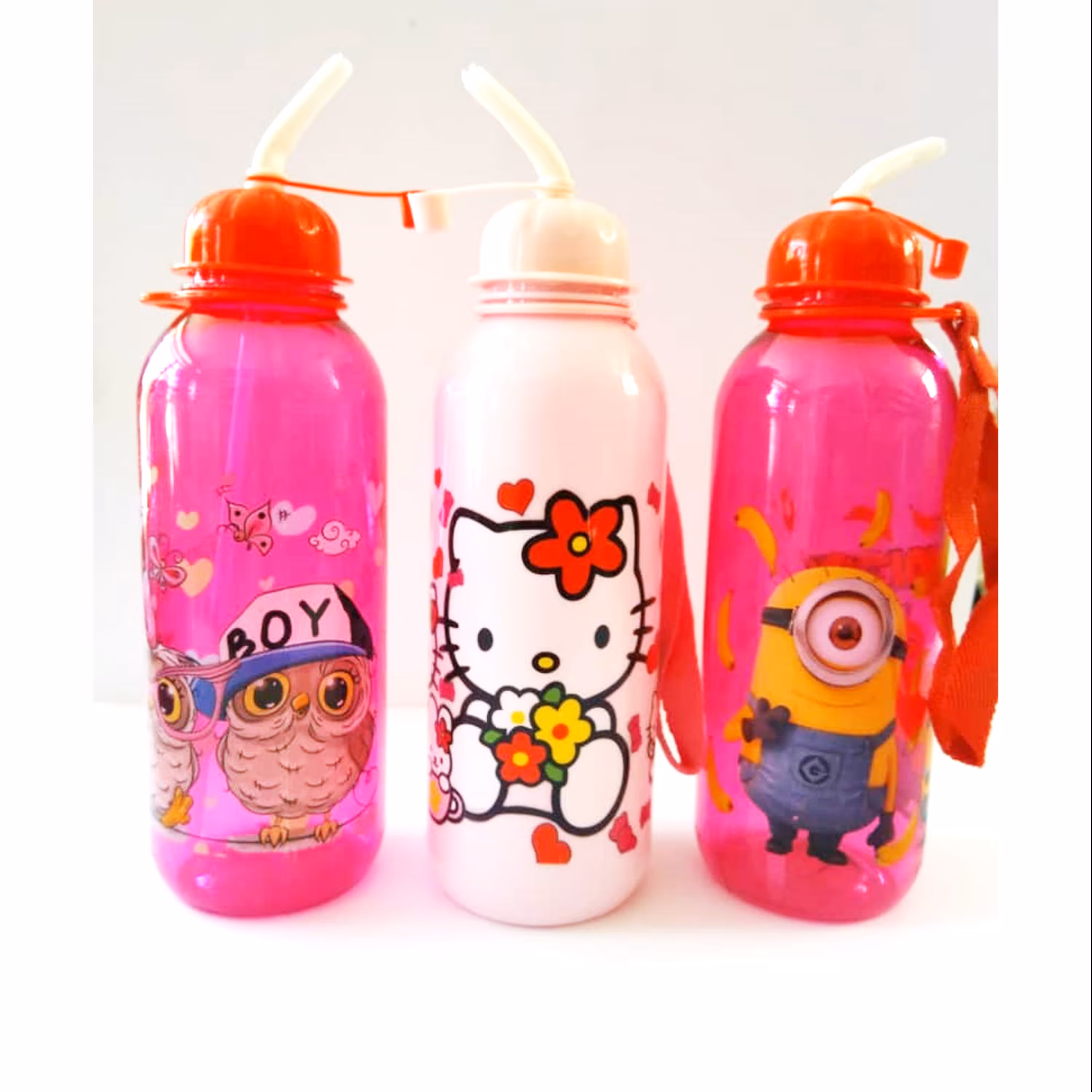 قمقمه نی دار طرح کارتونی 