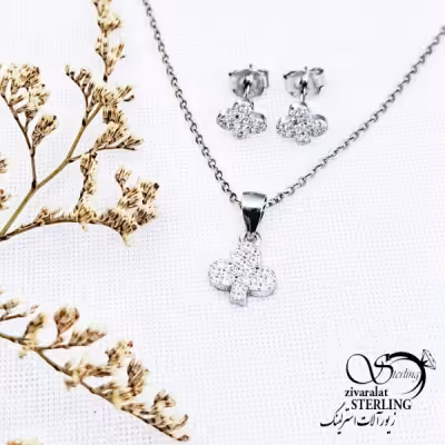 نیمست نقره طرح جواهری با کد 13219