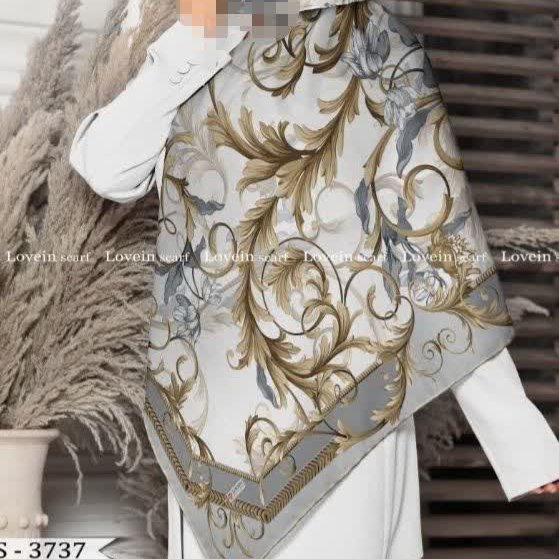 روسری گل طلایی
