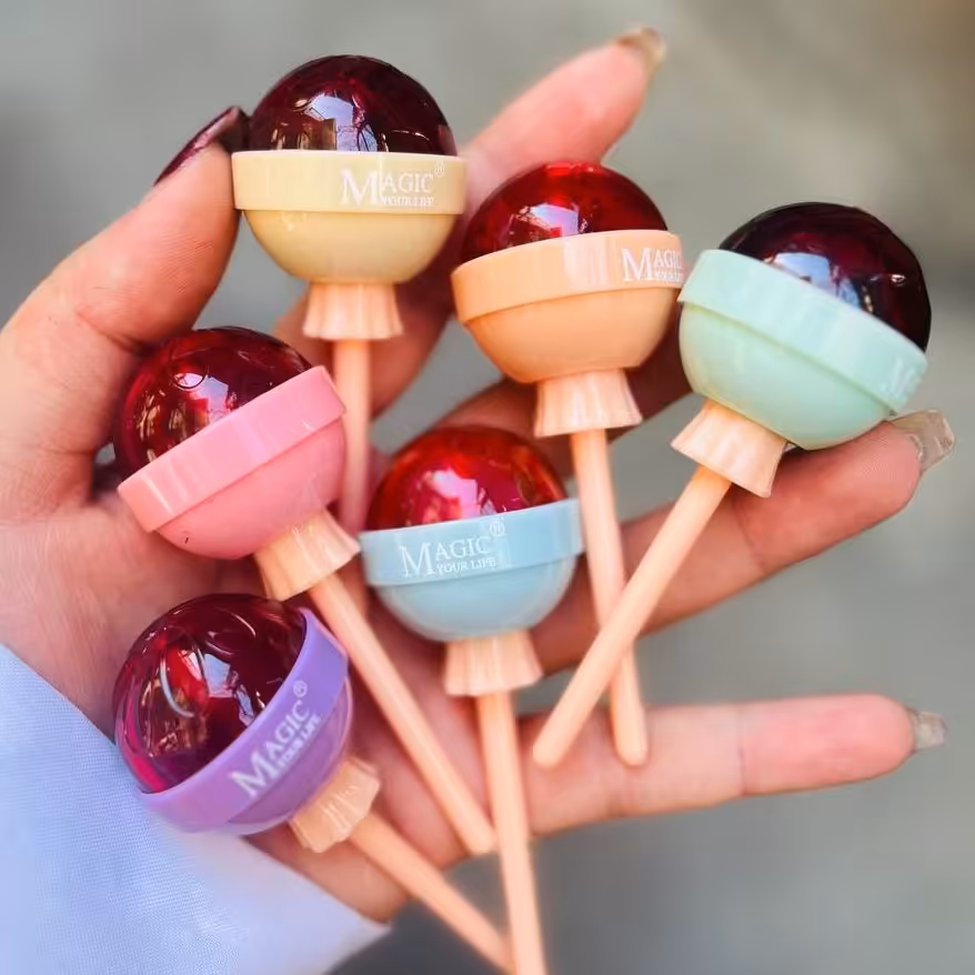 تینت لب آبنباتی  6 رنگ ،خوشمزه،باماندگاری بالا برند مجیک