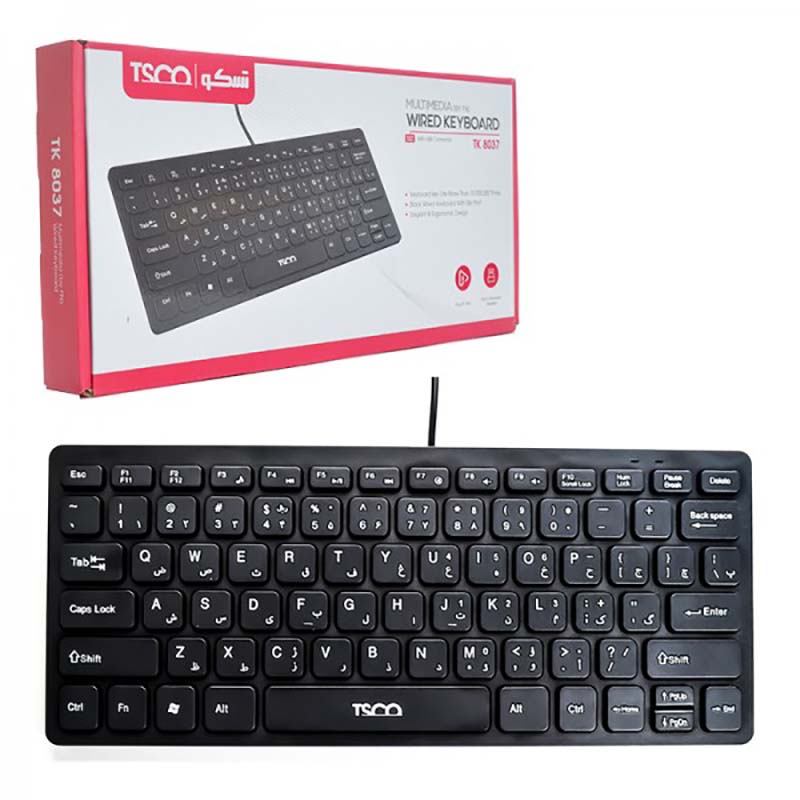 کیبورد سیمی مینی تسکو TSCO TK 8037