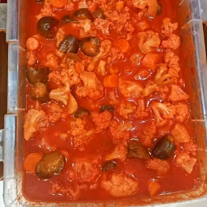 ترشی هندی ده کیلویی فوق العاده خوشمزه و با کیفیت