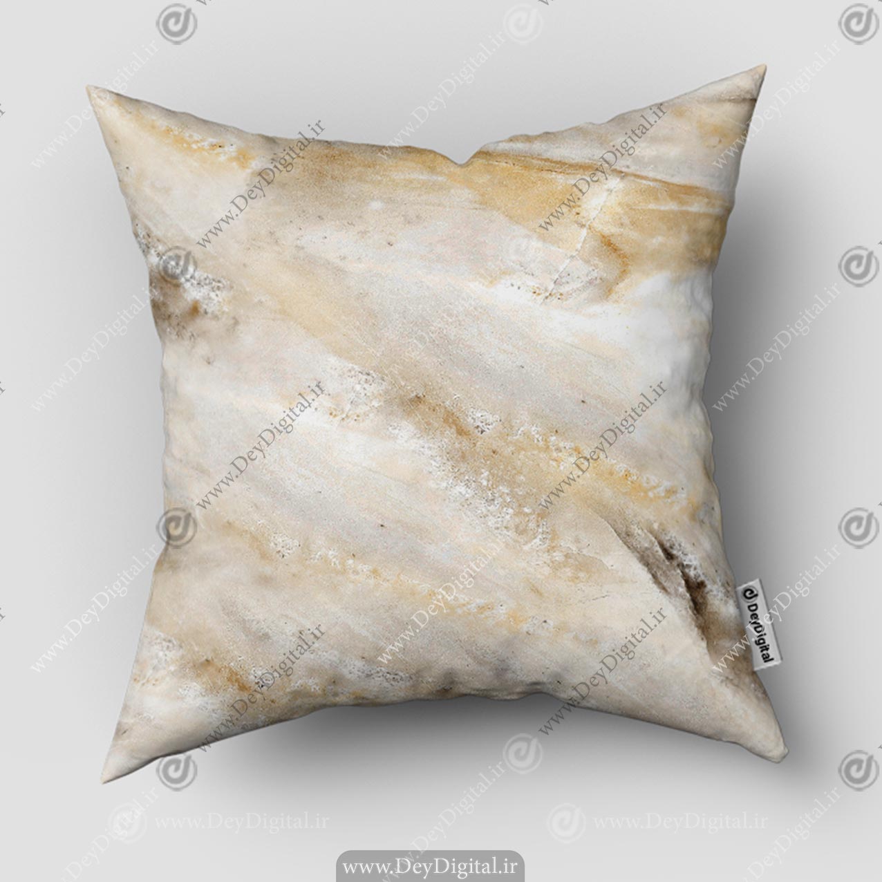 کوسن چاپی سنگ رنگ کرم  PK-5443