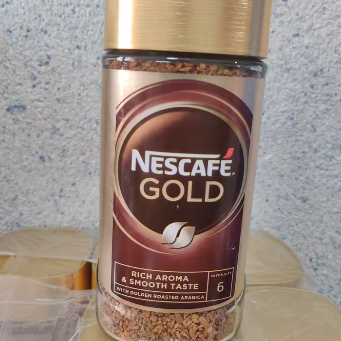 قهوه نسکافه گلد خارجی اصلی 200 گرمی تاریخ دار
