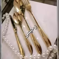 سرویس قاشق و چنگال 24نفره 120پارچه طلایی یونیک آلمانی اصلی