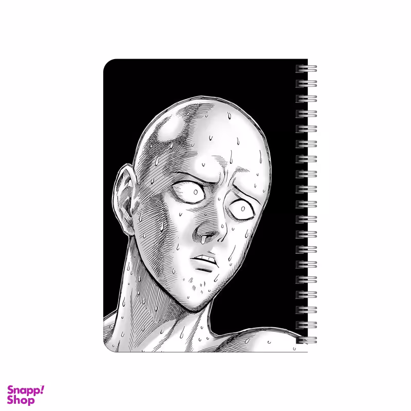 دفترچه یادداشت 80 برگ بامبیلیپ مدل چوبی طرح انیمه مرد تک مشتی کد 1603887