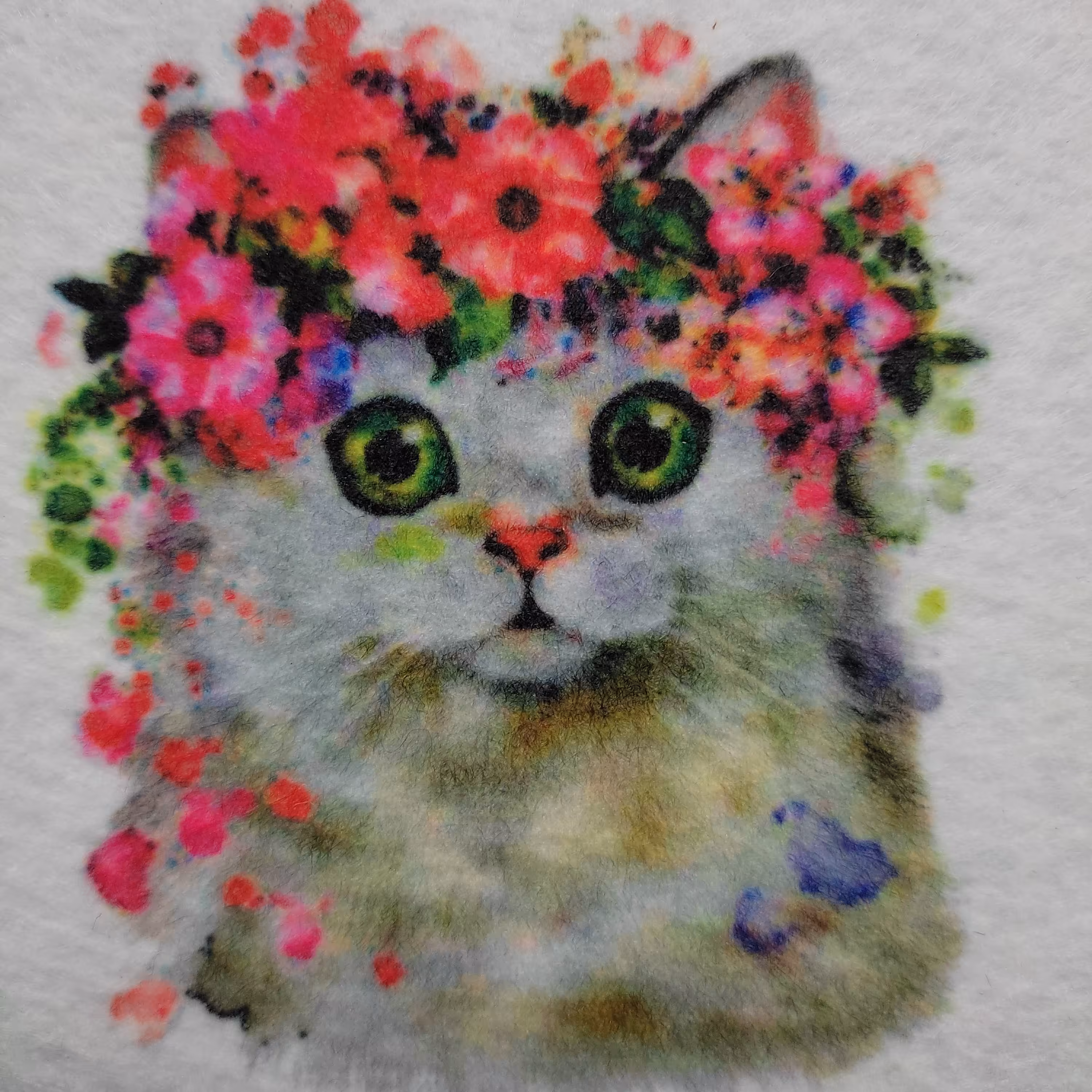 نمد کاغذی آهاردار سفید مناسب برای هنر جواهردوزی و گلدوزی دارای تصاویر آماده 